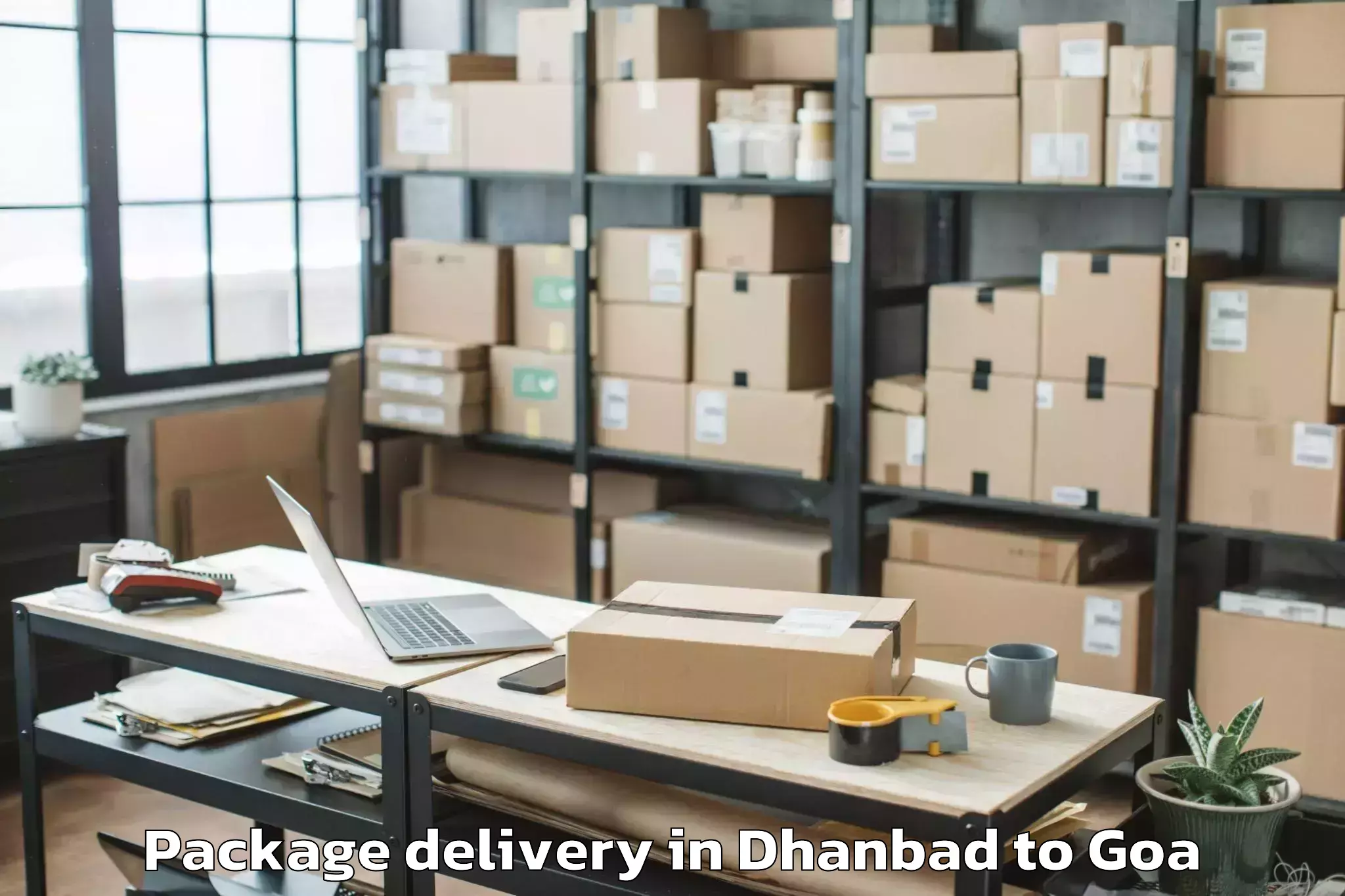 Professional Dhanbad to Sancoale Package Delivery